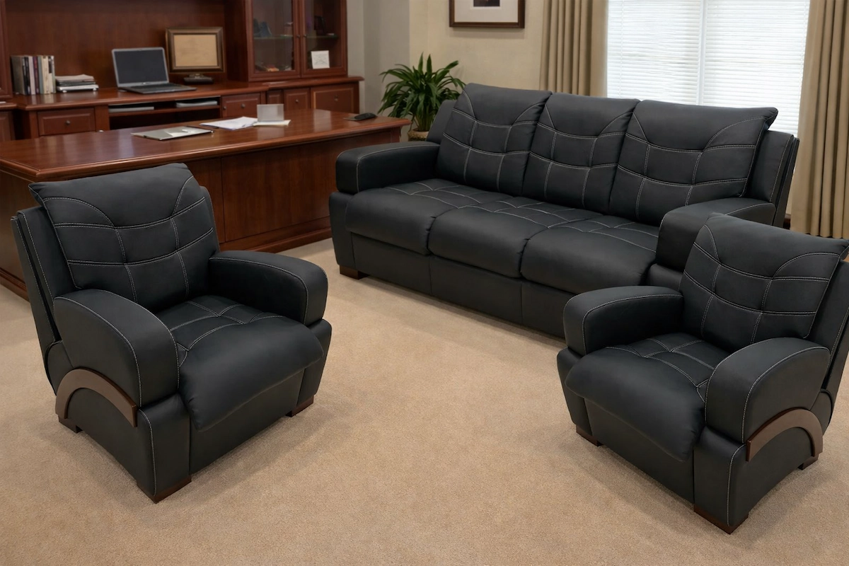Office Reception Sofa 3-Seater and 2 Armchair MS-9705