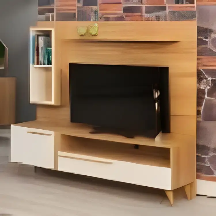Modern TV unit MDF wood MS-10884