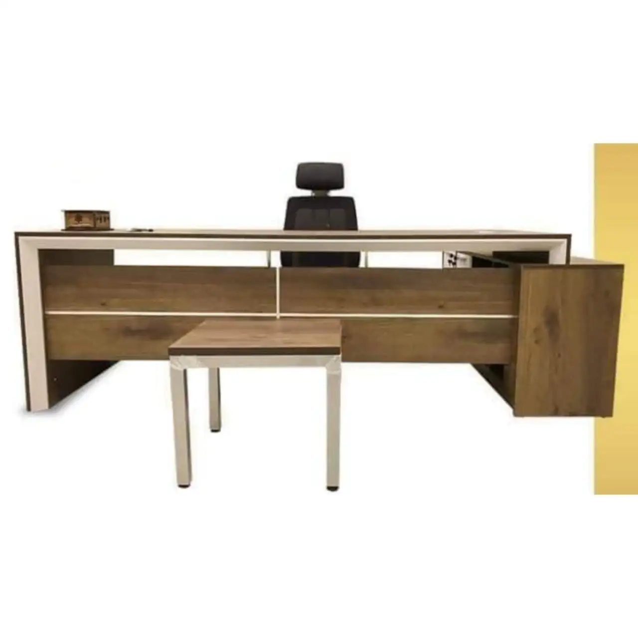 Modern Executive Desk (180 × 80 × 80 cm) with Side Unit MS-10563