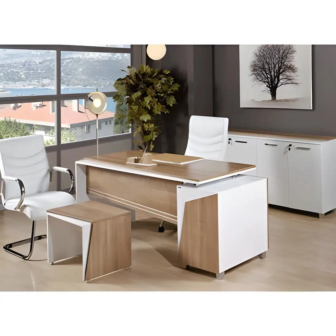 Modern Executive Desk MDF Wood (140 × 75 × 70 cm) MS-12912